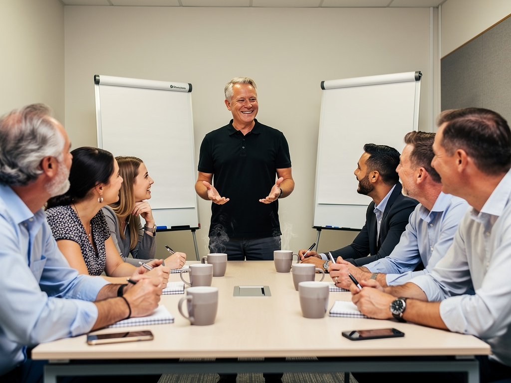 People management skills training course scene
